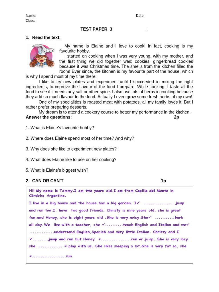 Test Paper 3 | PDF