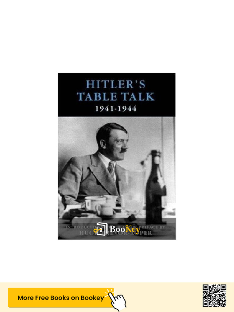 Insights from Hitler's Table Talk | PDF | Adolf Hitler | Leadership
