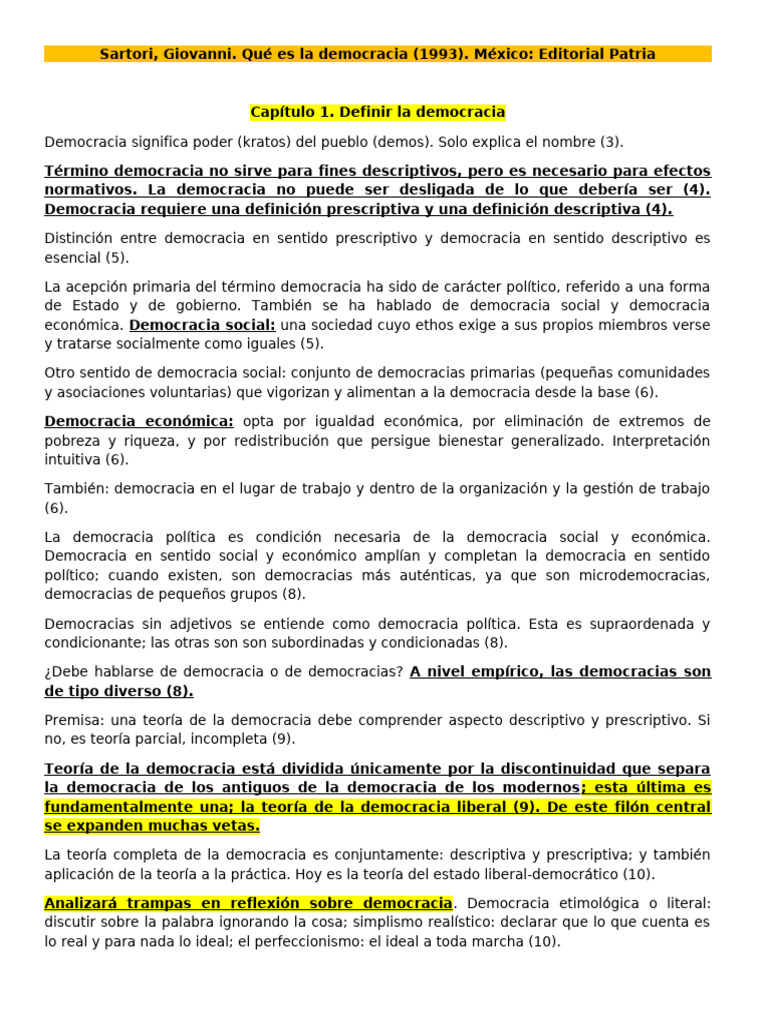 Definición y Teoría de la Democracia | PDF | Democracia | Ideologías ...