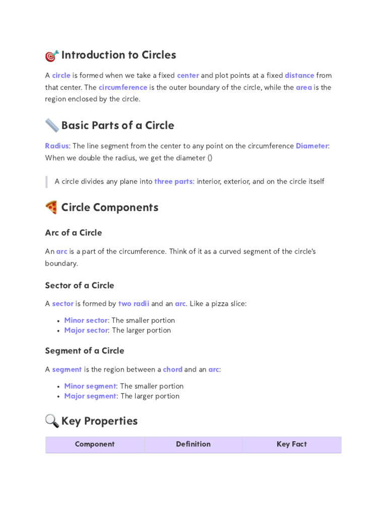 Circles: Class 9 One-Shot Guide | PDF | Circle | Triangle