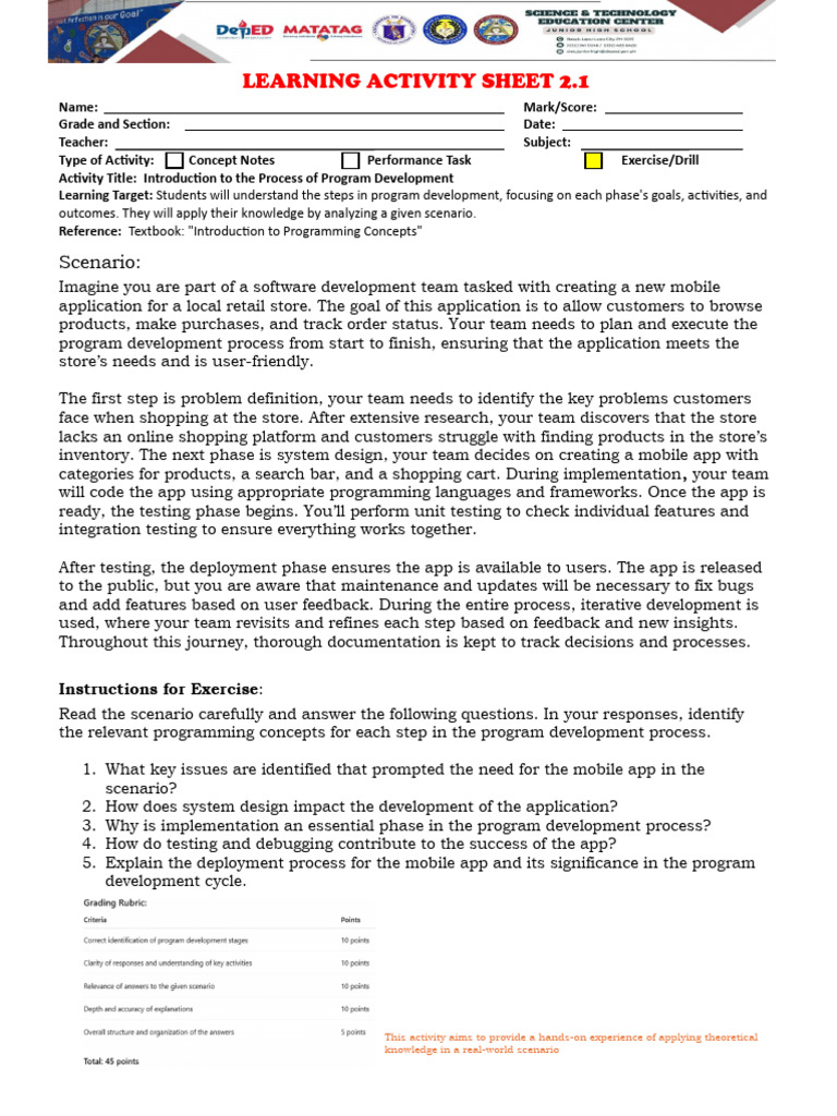 Grade-9-LAS | PDF | Programming | Computer Program