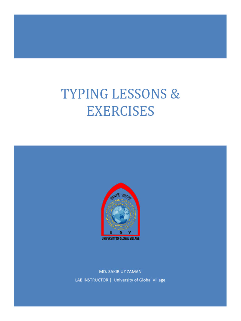 Keyboard Typing Lessons Guide | PDF | Human–Computer Interaction | Writing