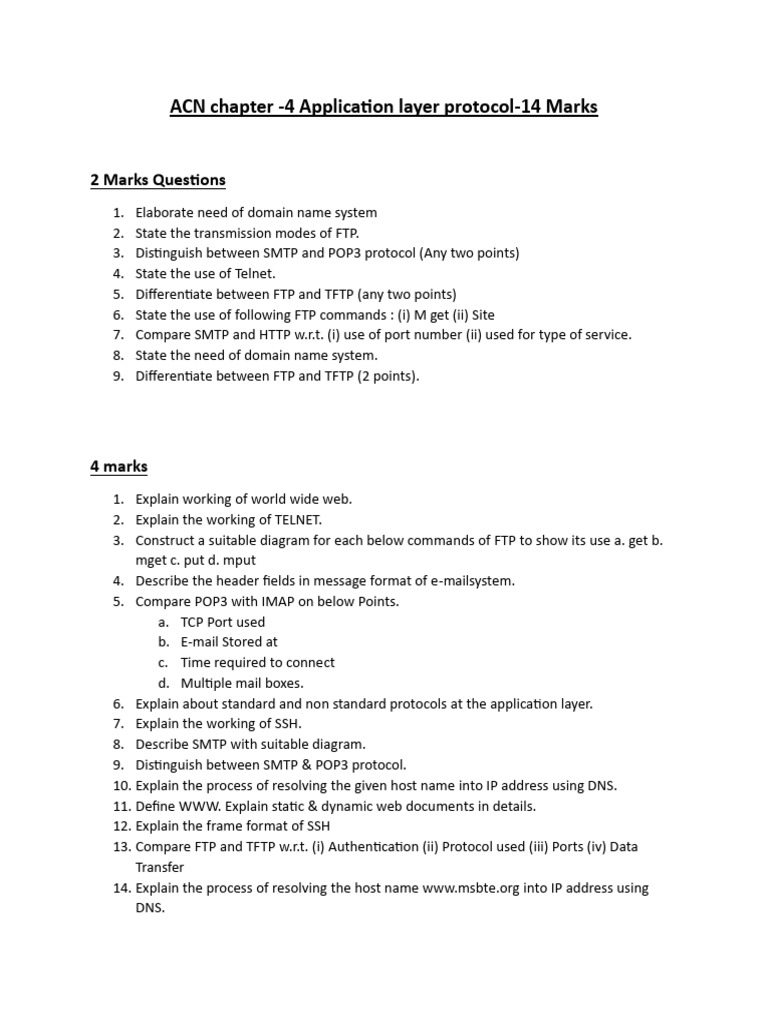 Acn Unit 4 Vimp | PDF