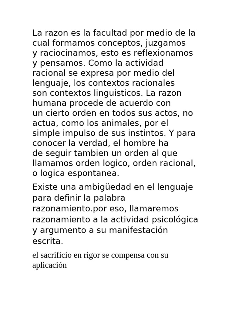 La lógica como facultad de razonar | PDF | Razón | Conocimiento