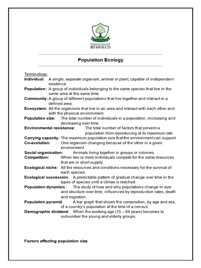 Understanding Population Ecology Concepts | PDF | Food Web | Pack (Canine)