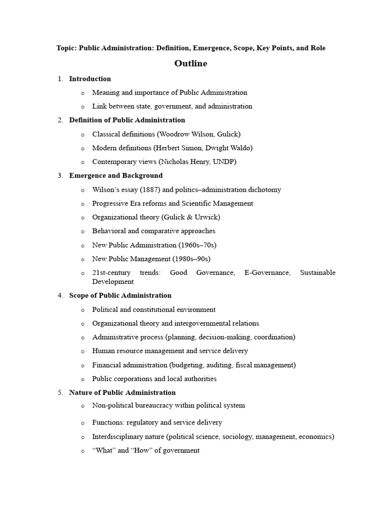 Understanding Public Administration Essentials | PDF | Public ...