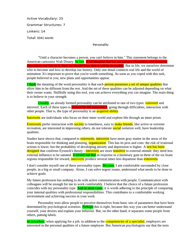 Personality | PDF | Extraversion And Introversion | Psychology