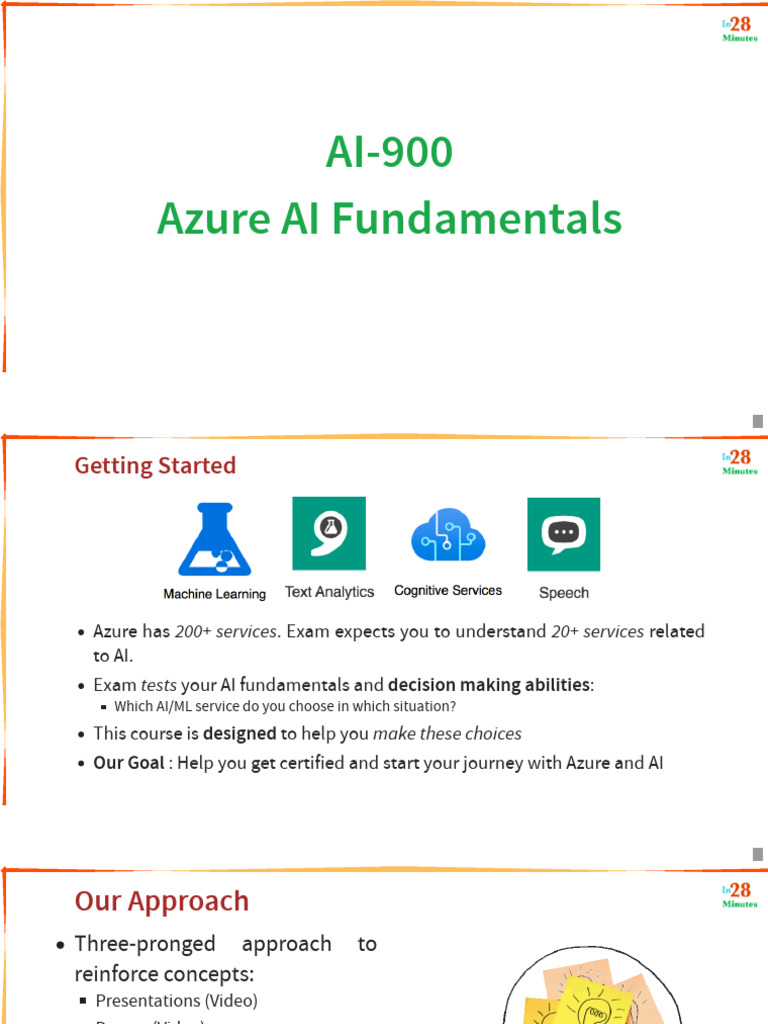 Azure AI Fundamentals Exam Guide | PDF | Machine Learning | Artificial ...