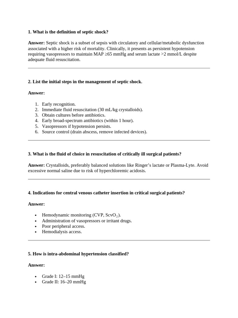 Critical care | PDF | Sepsis | Shock (Circulatory)