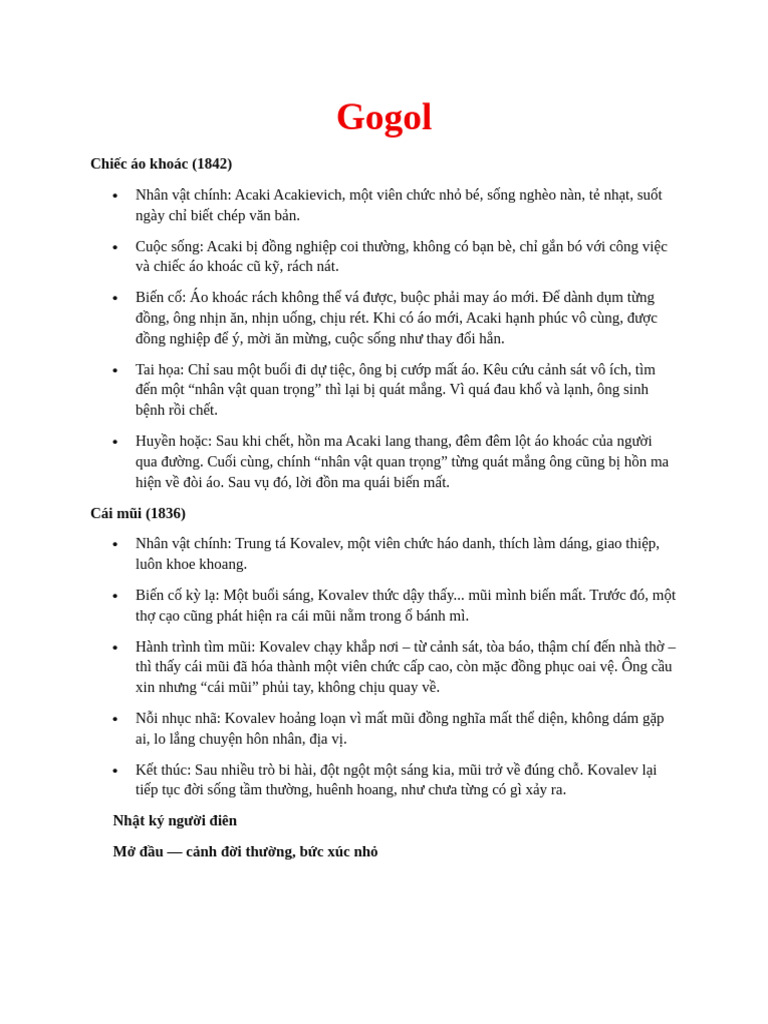 Gogol | PDF