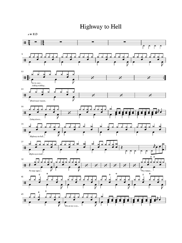 Highway To Hell Notes | PDF