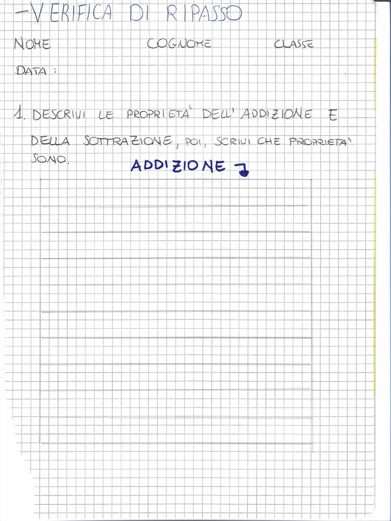Verifica Mate Pag 1 | PDF