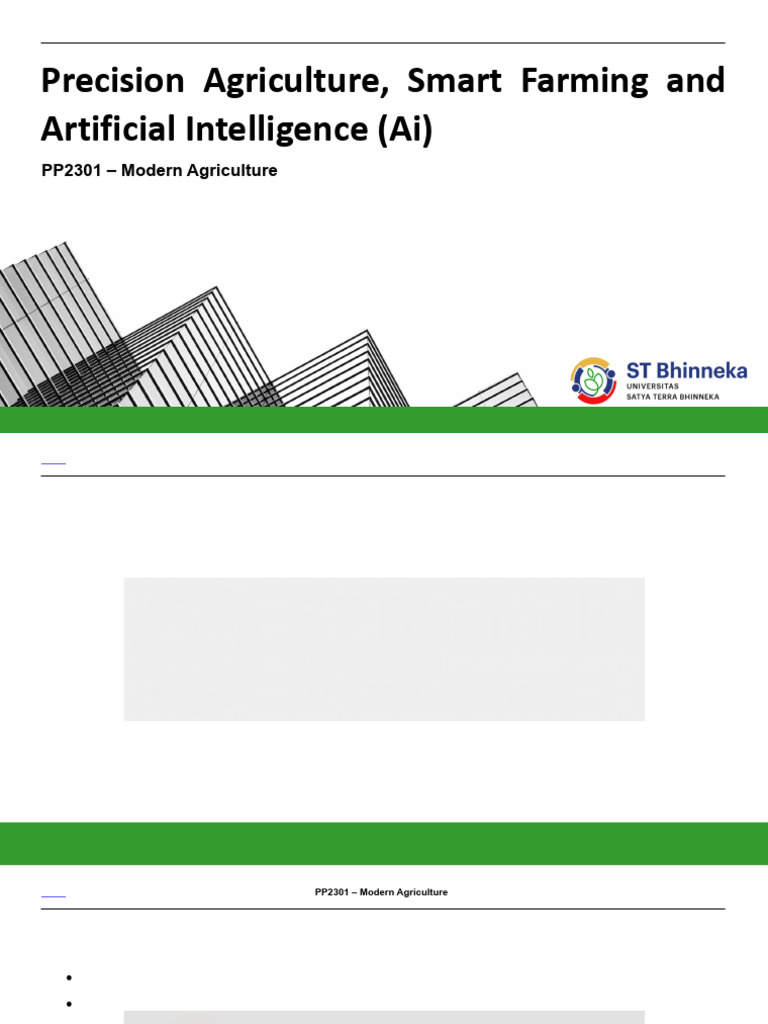 Pertanian Modern: Teknologi dan AI | PDF
