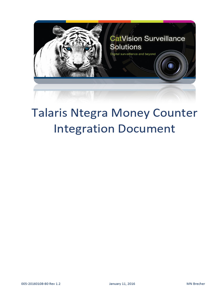 Ntegra Talaris Money Counter Integration | PDF | Databases | Icon ...