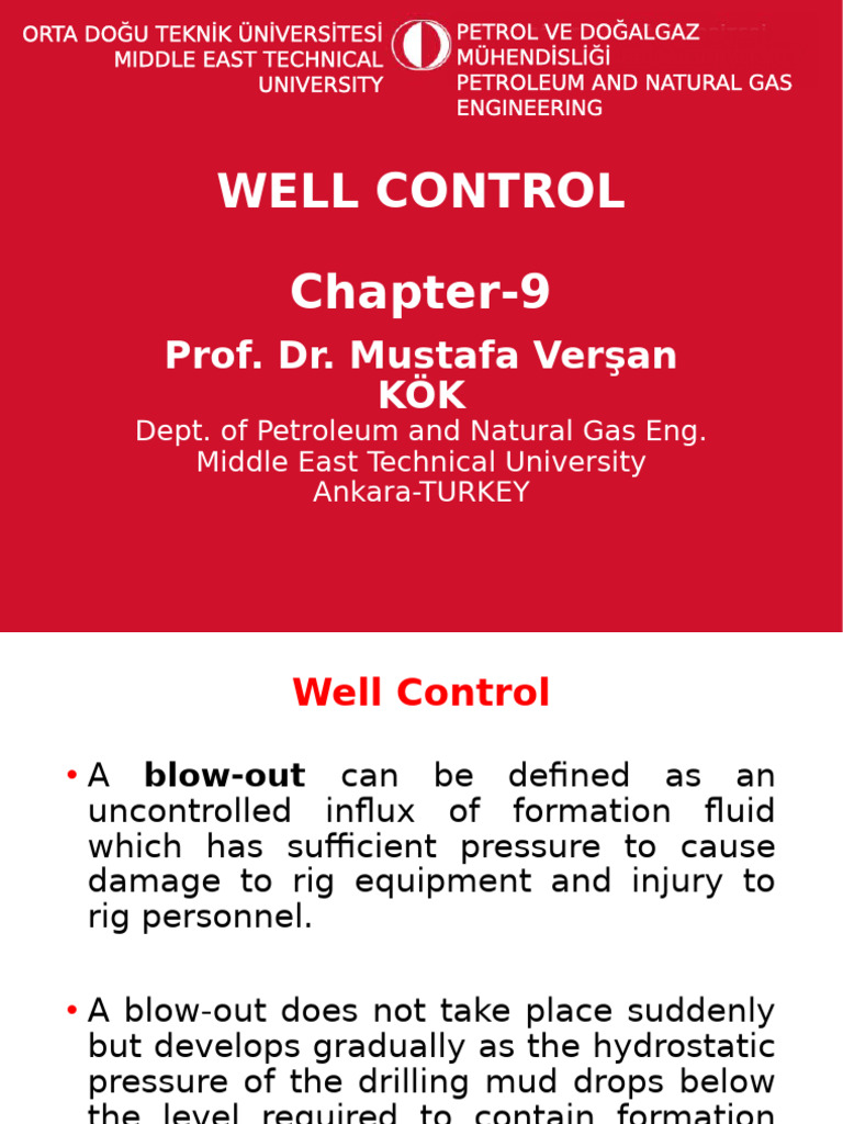 Well Control in Drilling Engineering | PDF | Blowout (Well Drilling ...