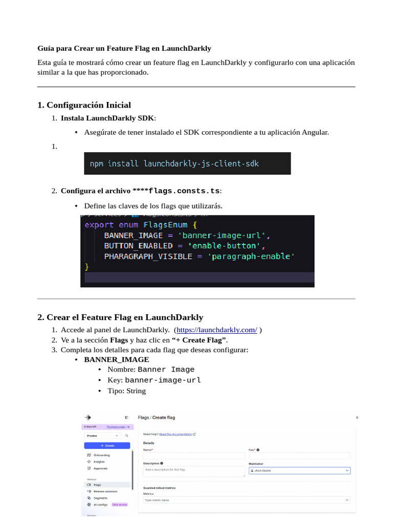 Crear Feature Flags en LaunchDarkly | PDF | Software | Ingeniería de ...