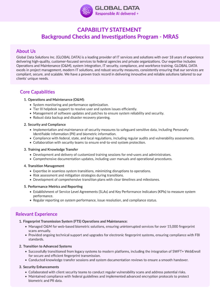 BG Checks - Capability - Statement | PDF | Computer Security | Security