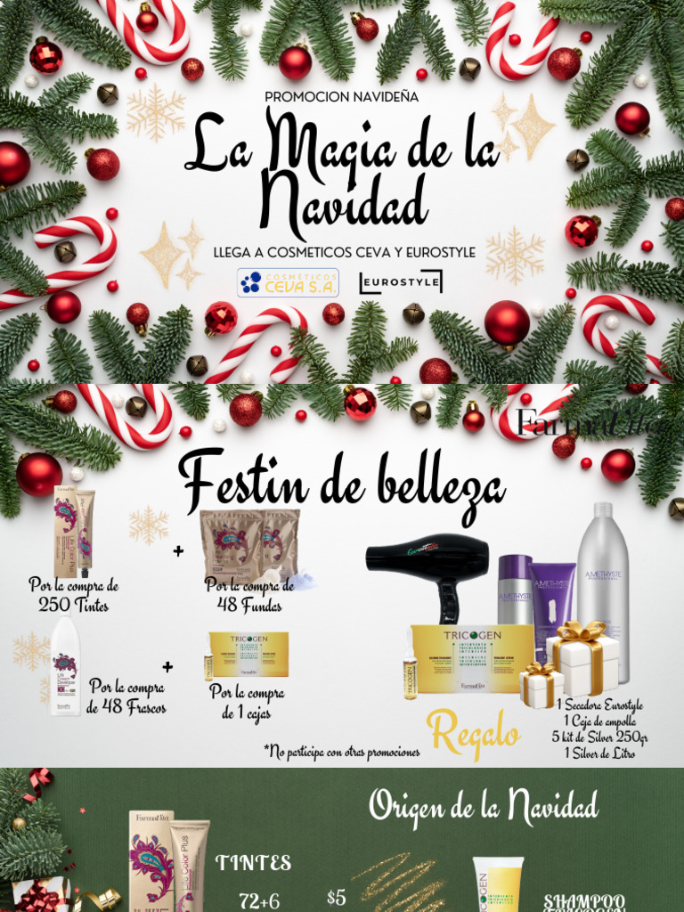 Promoción Navideña en Cosméticos Ceva | PDF | Navidad