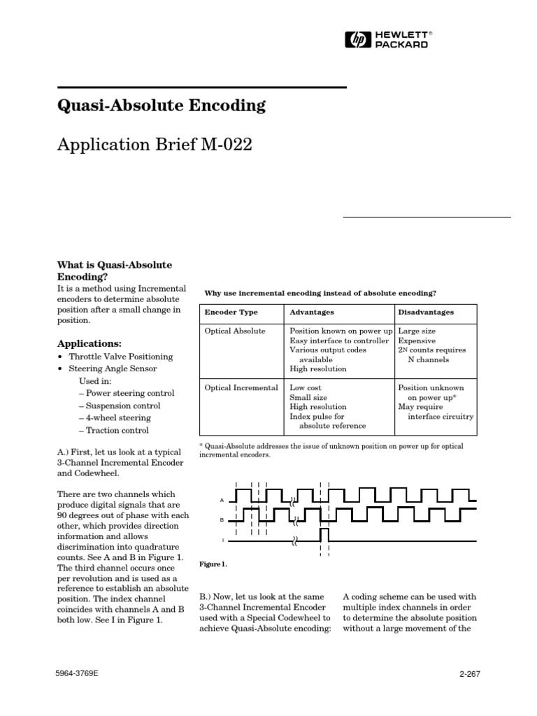 Quasi Absolute Encoding | PDF | Electrical Engineering | Electronic ...