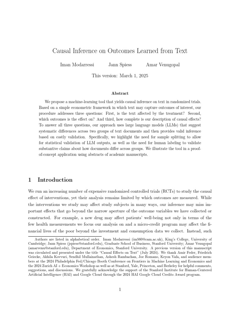Causal Inference from Text Analysis | PDF | Machine Learning ...