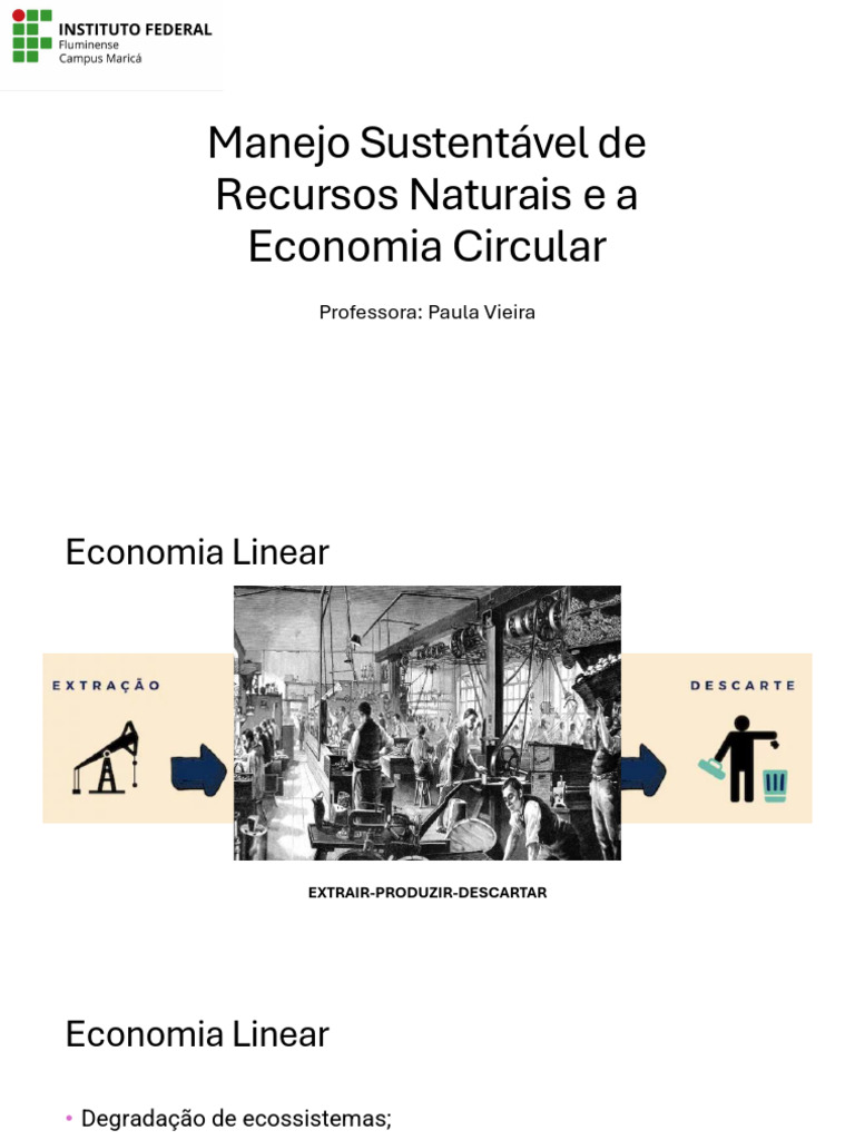 AULA 2 - Manejo SustentÃ¡vel de Recursos Naturais e A Economia Circular ...