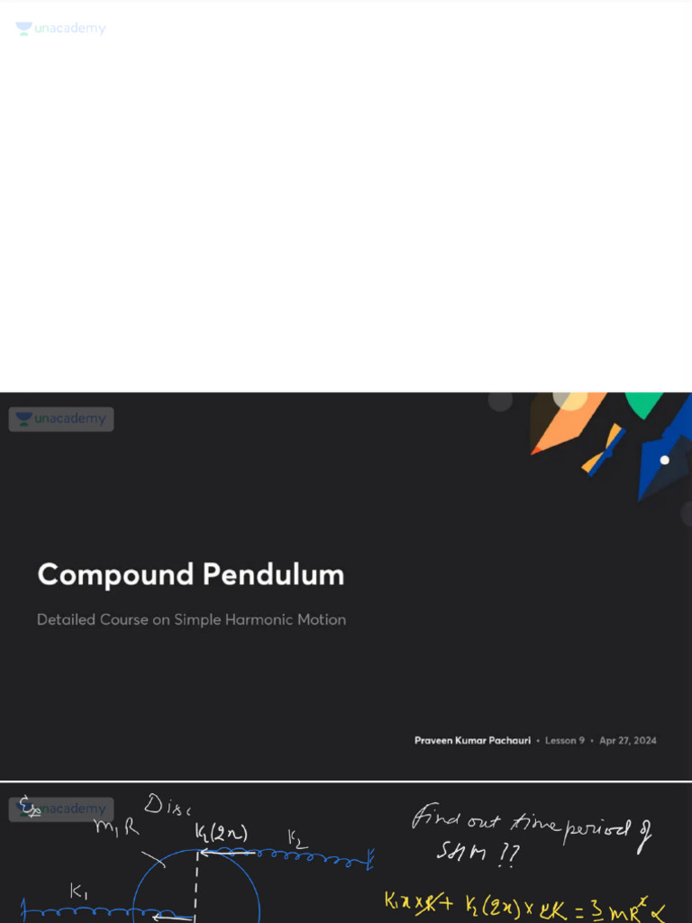 Compound Pendulum | PDF