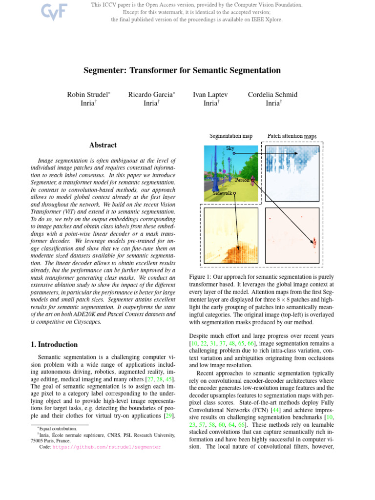 Strudel Segmenter Transformer For Semantic Segmentation ICCV 2021 Paper ...