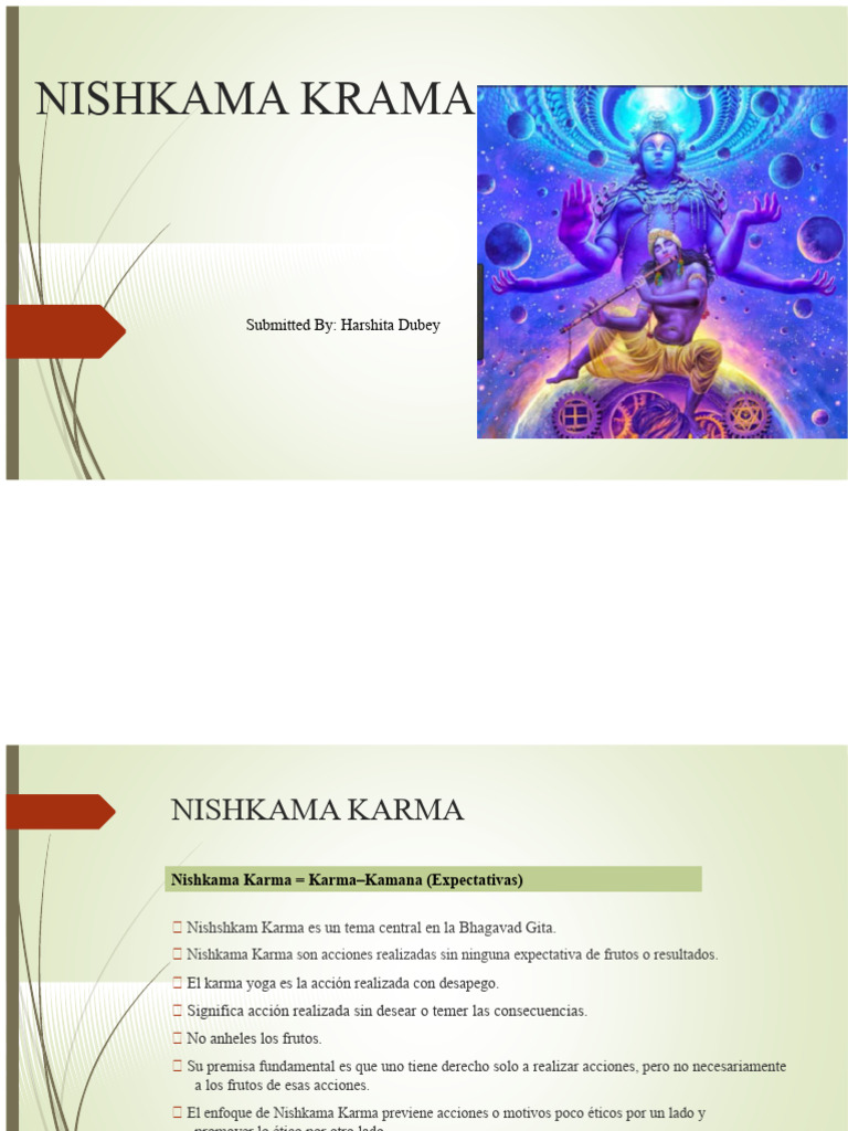 Principios de Nishkama Karma en Gestión | PDF | Karma