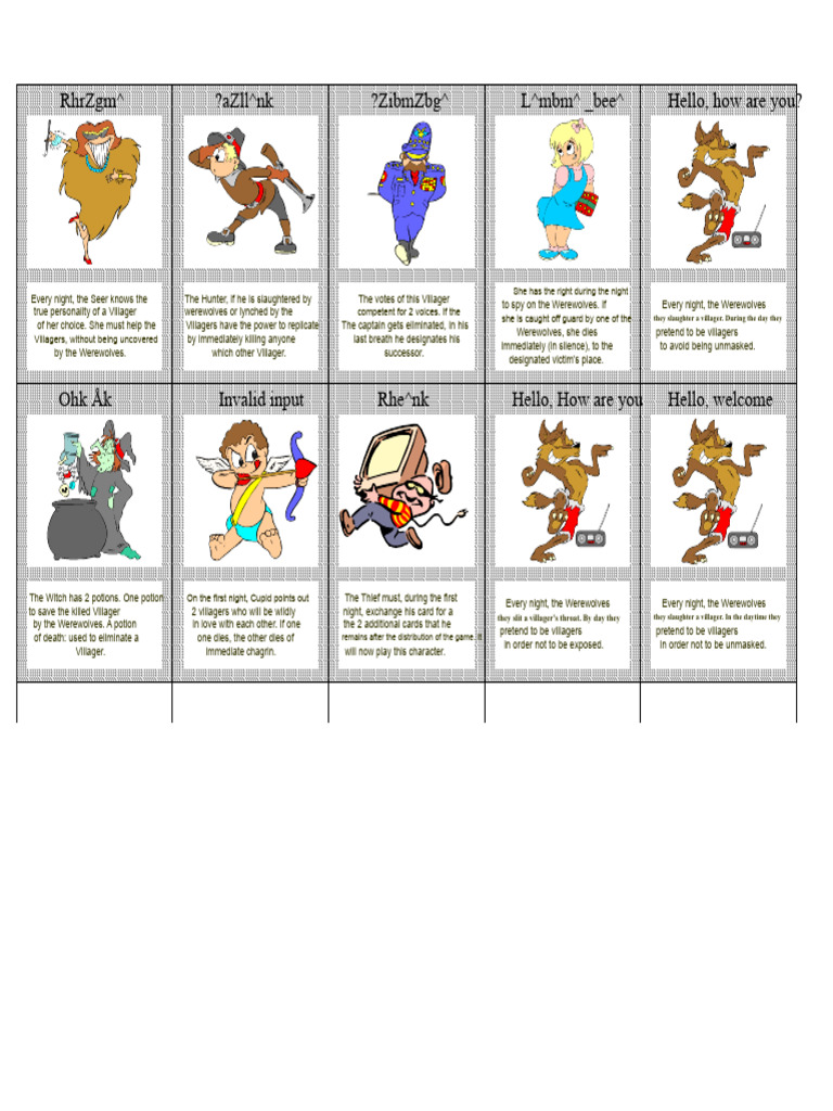 Werewolf Game Rules and Roles Explained | PDF | Supernatural | Werewolves