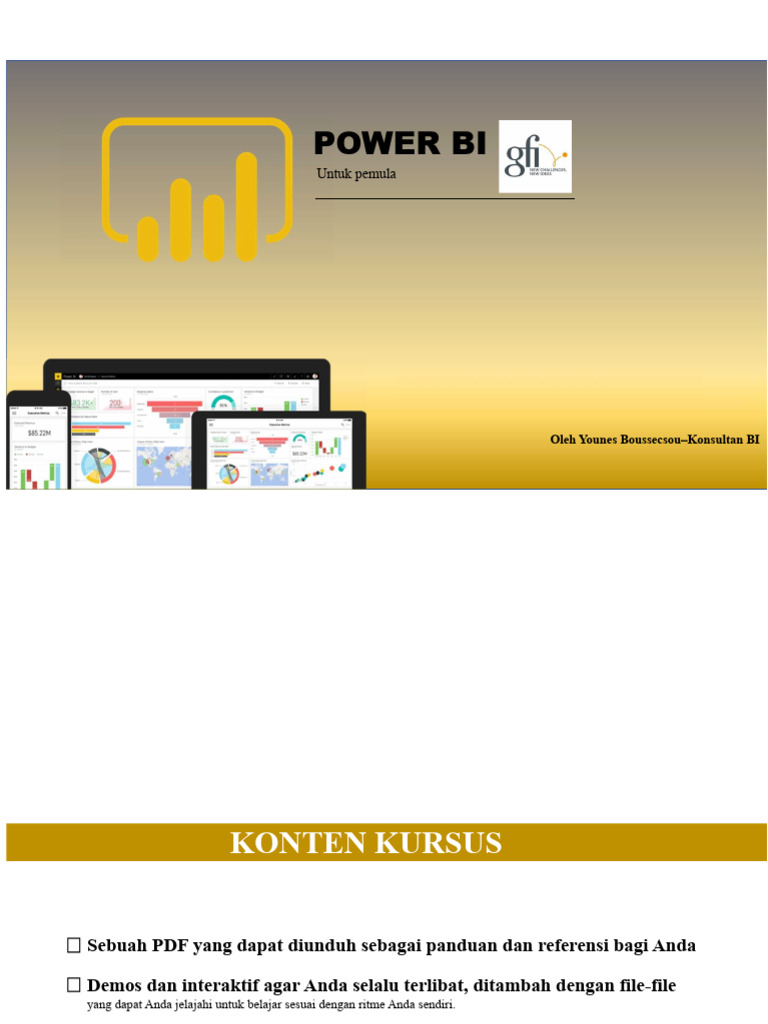 Panduan Lengkap Power BI untuk Pemula | PDF