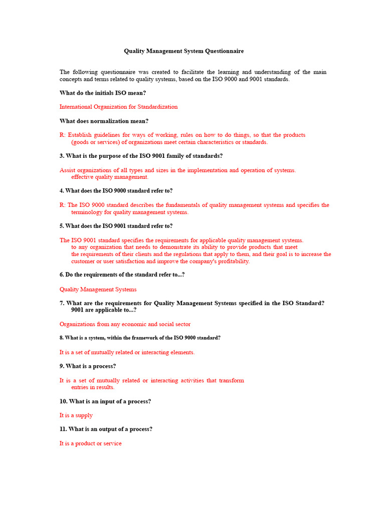 ISO 9001 Quality Management System Guide | PDF | Quality Management | Audit