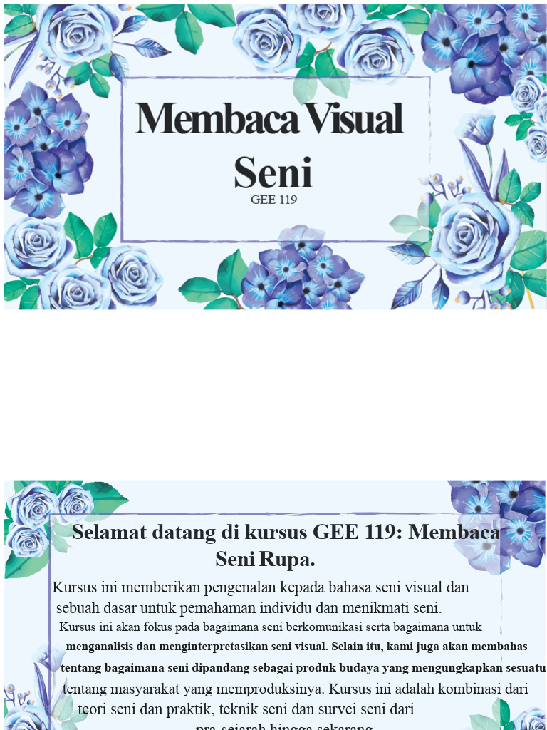 Membaca Seni Visual Pendahuluan | PDF