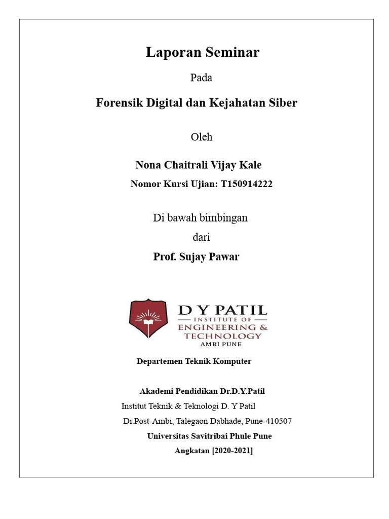 Forensik Digital dalam Kejahatan Siber | PDF
