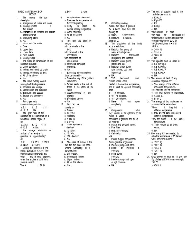Motor Maintenance Basics and Concepts | PDF | Engines | Propulsion