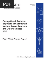 2010 - FINAL - NUREG 0713 - Occupational Radiation Exposure at Commercial Nuclear Power Reactors and Other Facilities 2010