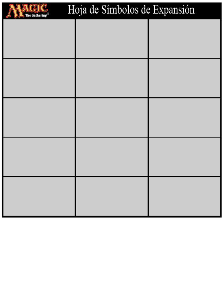 Símbolos de expansión de MTG | PDF
