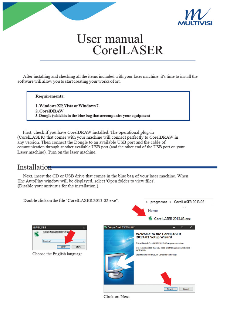 CorelLASER Installation Guide | PDF | Computing | Computer Architecture