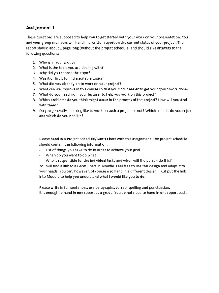 Assignment 1 | PDF