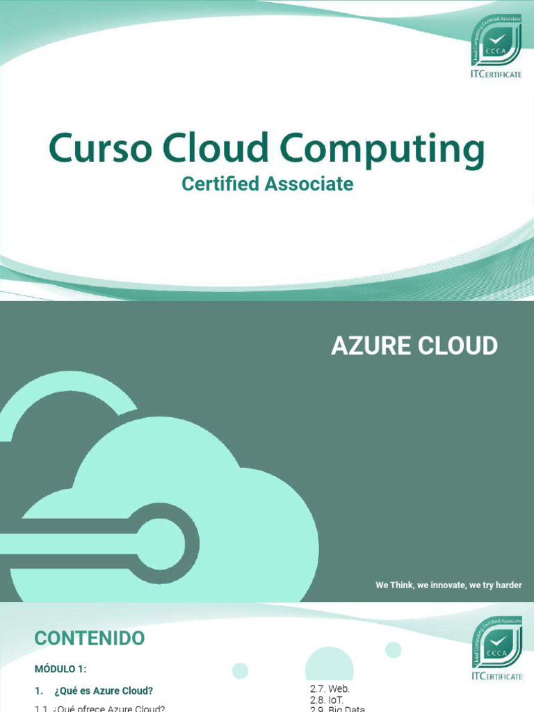 Introducción a Azure Cloud y Servicios | PDF | Computación en la nube ...