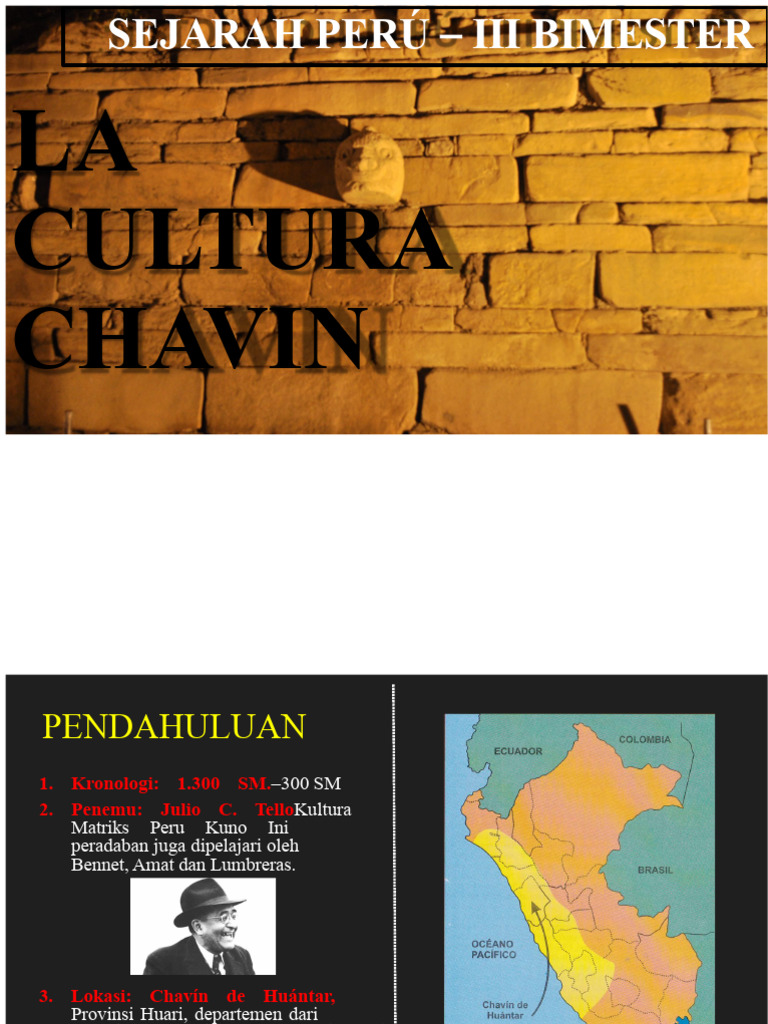 Sejarah dan Budaya Kuno Peru: Chavín & Paracas | PDF