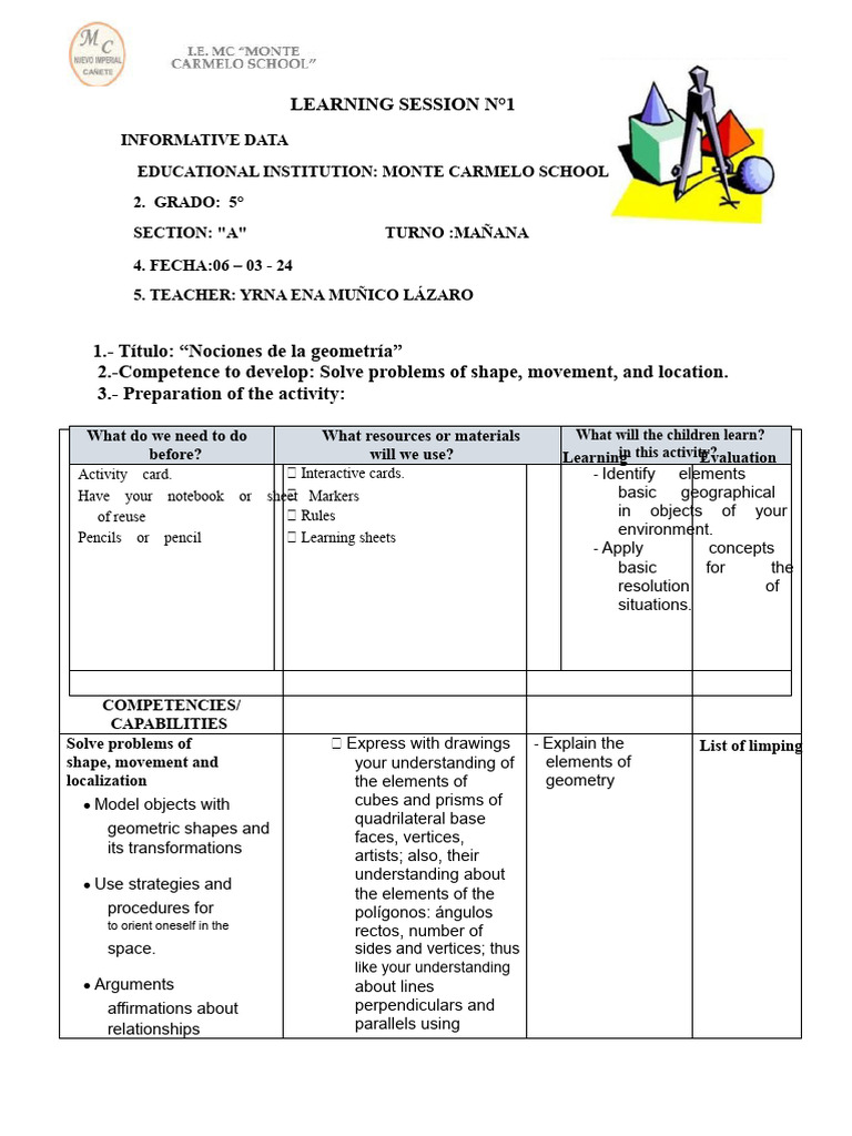 Geometry Concepts for 5th Graders | PDF | Shape | Geometry