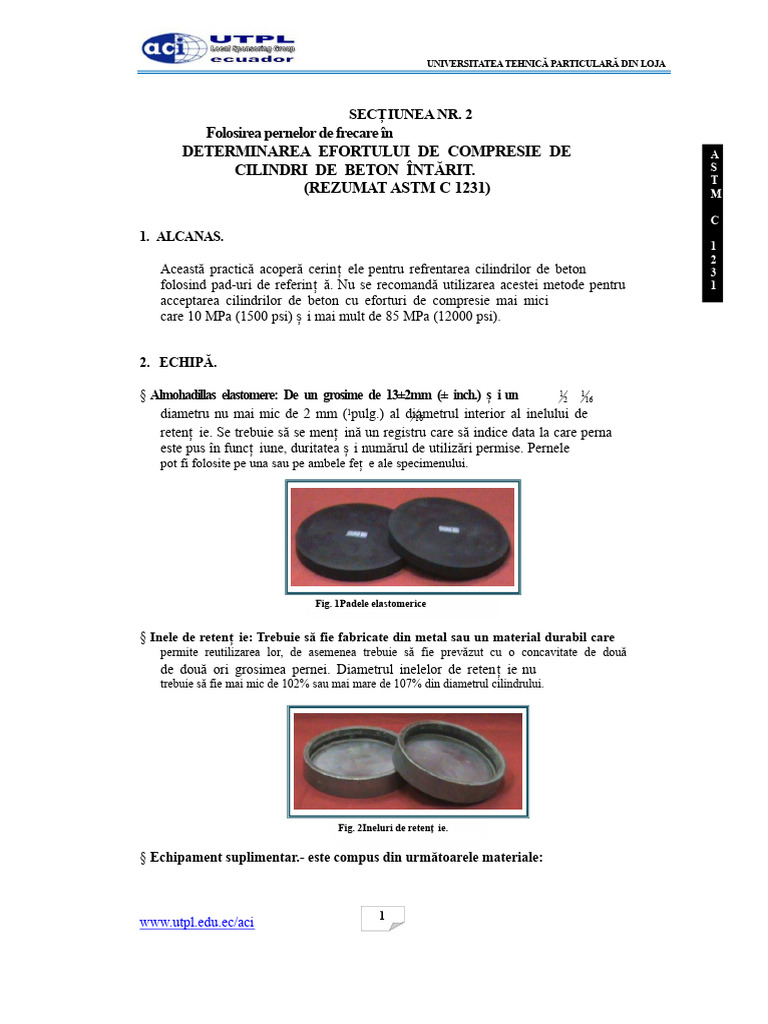 ASTM C1231 Paduri de Neopren PDF | PDF