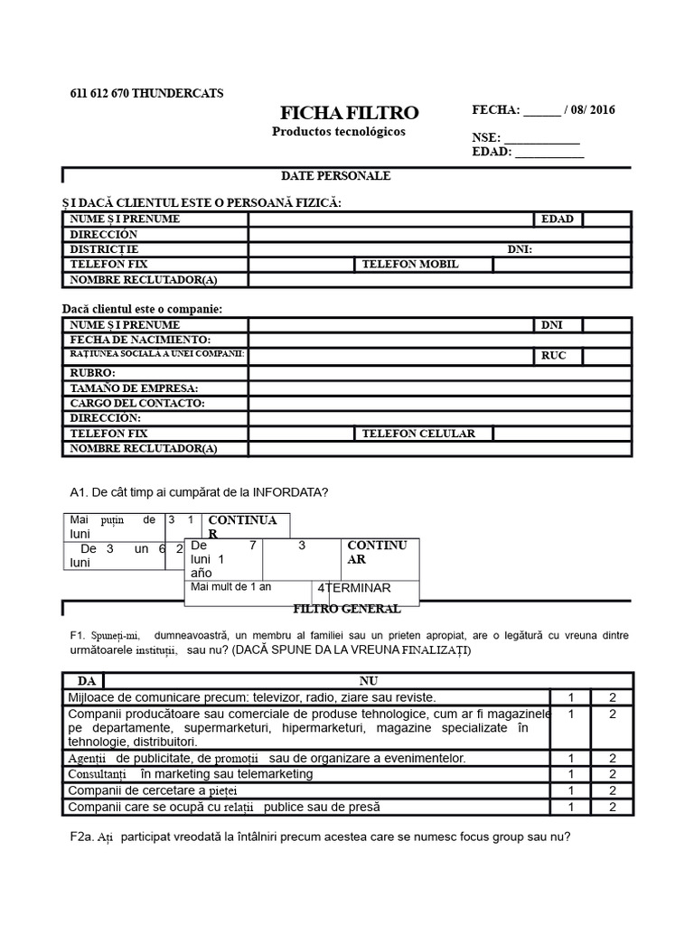 Fisa Filtru (Infordata) | PDF