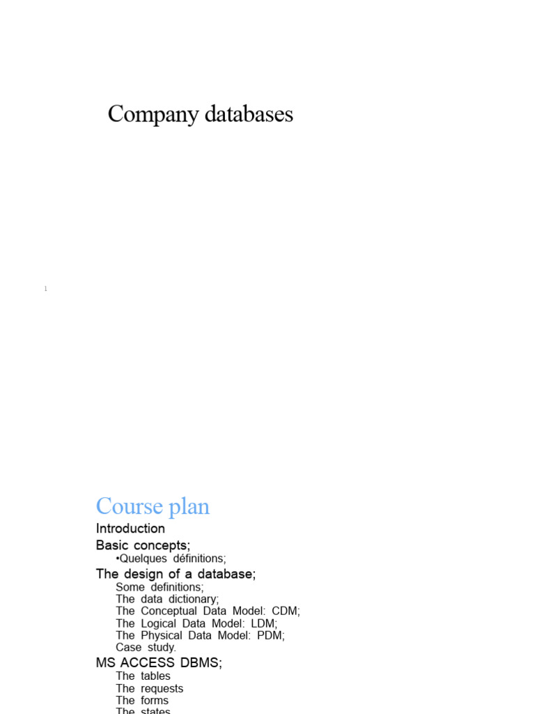 Enterprise Databases - DD - MCD - MLD | PDF | Databases | Data Model