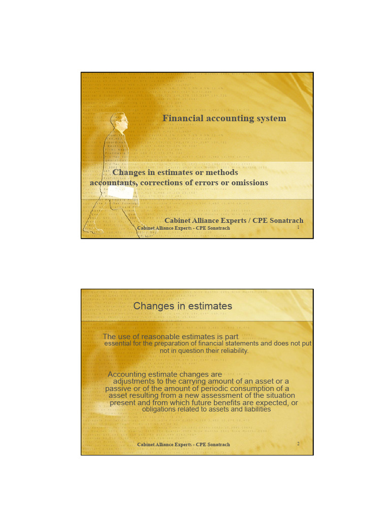 Change of Methods, Estimation and Errors According To NSCF | PDF ...