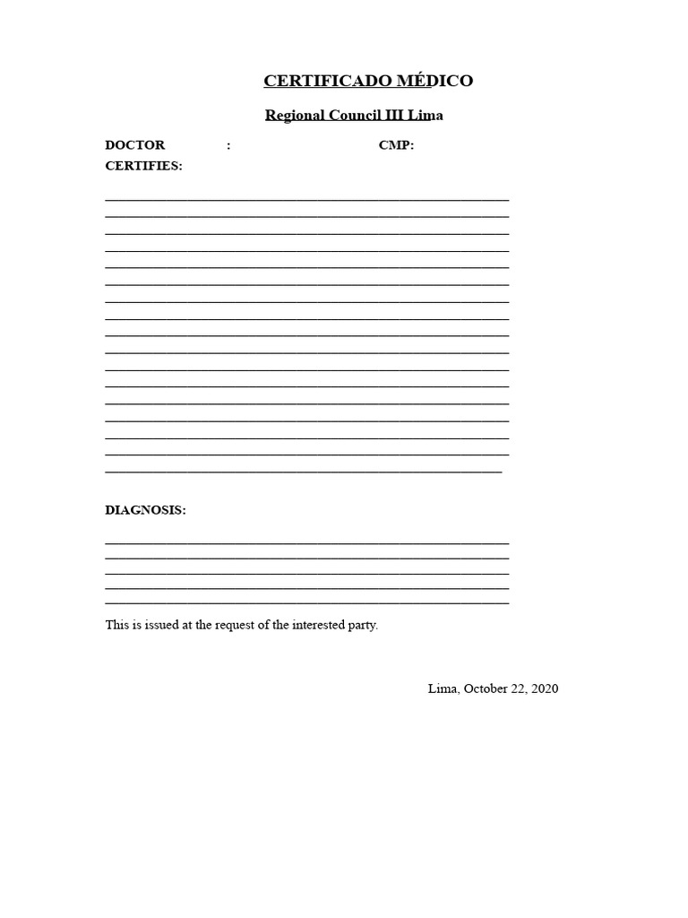 Medical Report Format Doctor | PDF