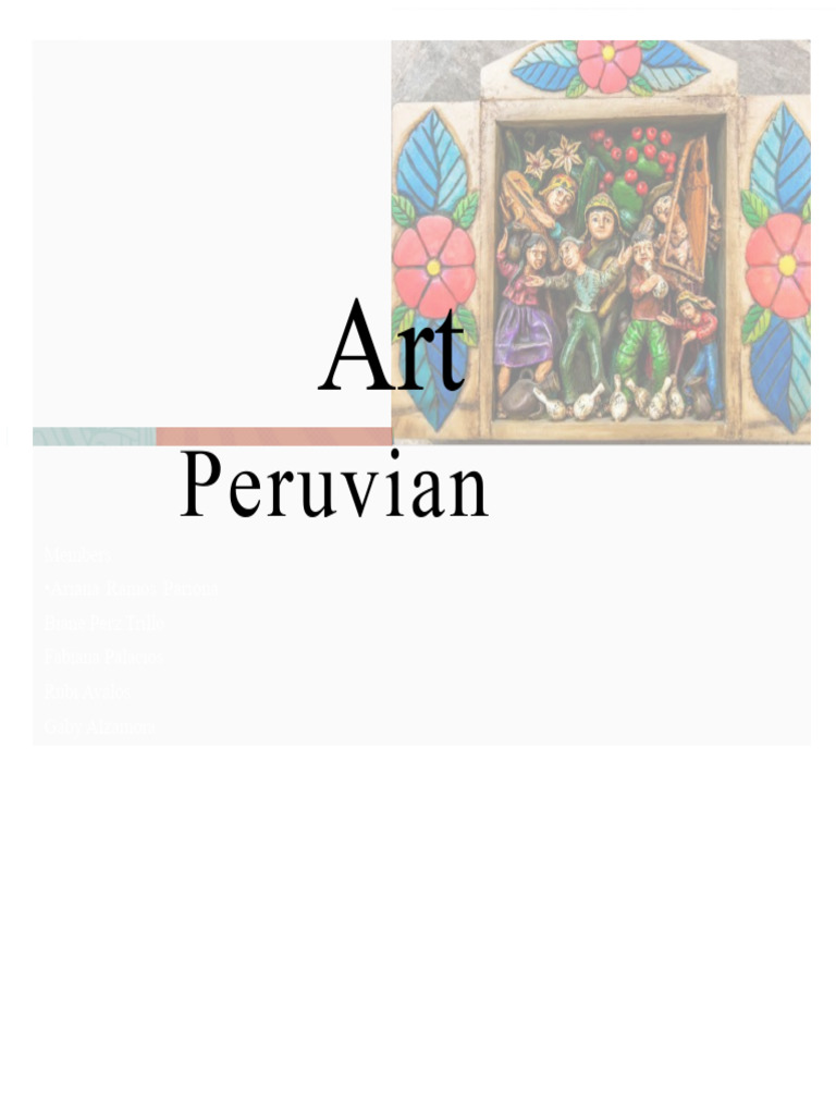 Peruvian Art | PDF | Peru | The Arts