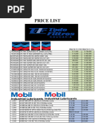 Oil and Filter Price List | PDF | Chevrolet | Industries