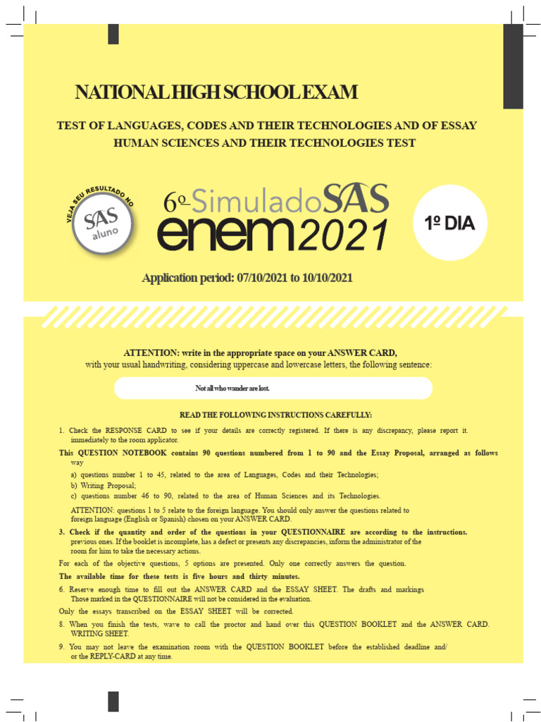 (Test Day 1) 6 Sas 2021 | PDF | Climate Change | Greenhouse Gas