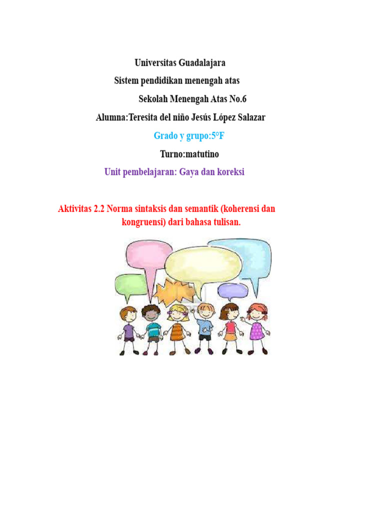 Aturan Sintaksis Dan Semantik - TeresitaLopez | PDF